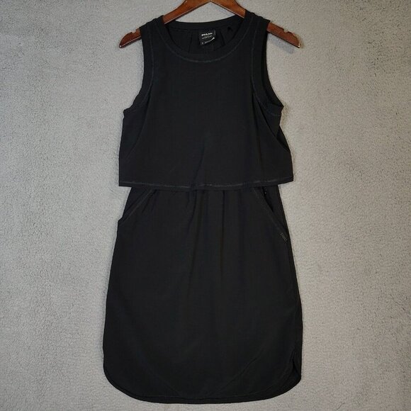 Prana Dresses & Skirts - prAna Railay Dress Women's Small Black Shirttail Sleeveless Outdoor Performance